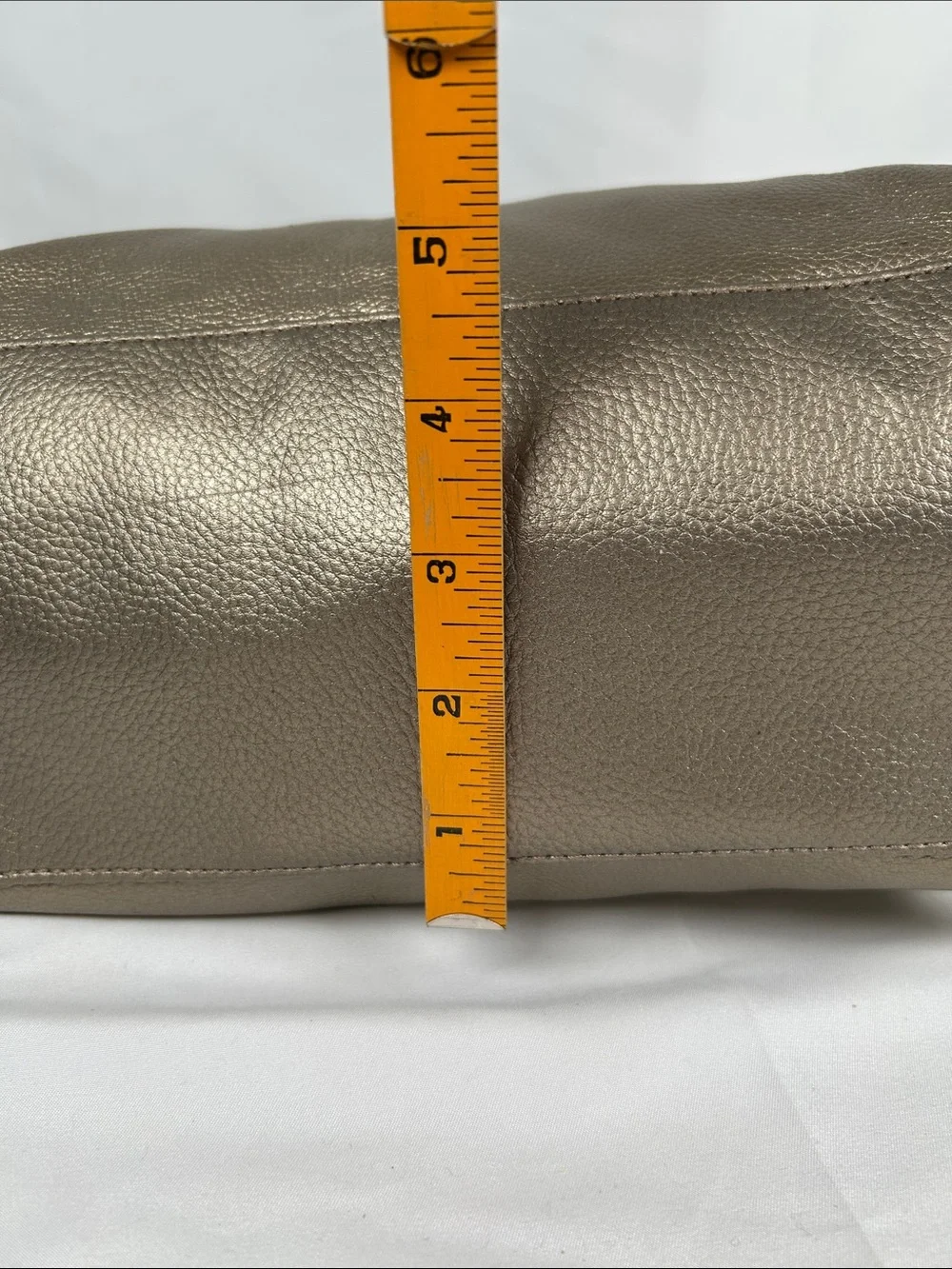 Tignanello metallic gold leather shoulder bag